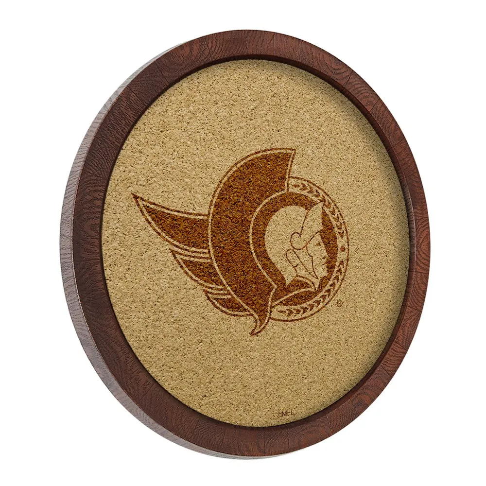 Ottawa Senators: Barrel Top Cork Note Board