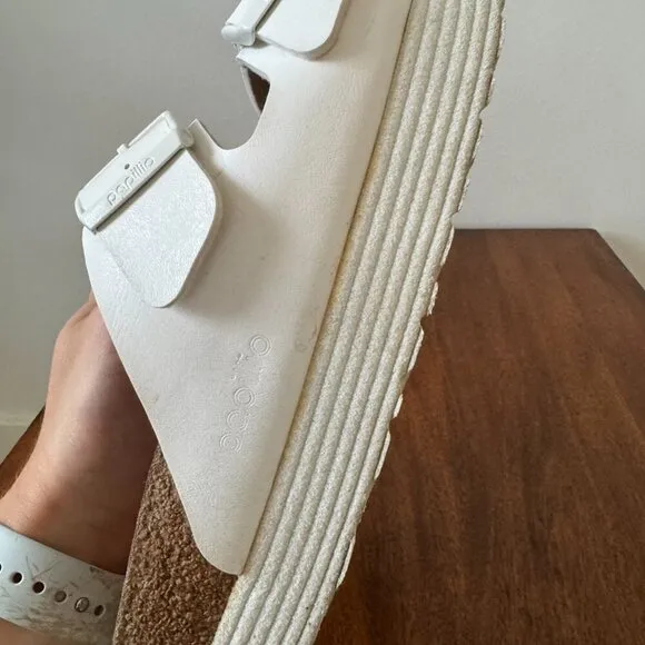 Papillio by Birkenstock Arizona Platform Vegan Sandal white