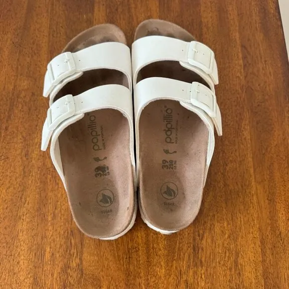 Papillio by Birkenstock Arizona Platform Vegan Sandal white