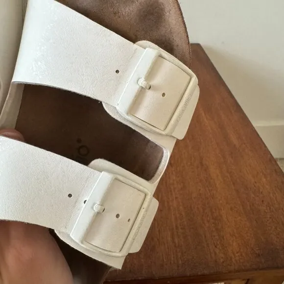 Papillio by Birkenstock Arizona Platform Vegan Sandal white