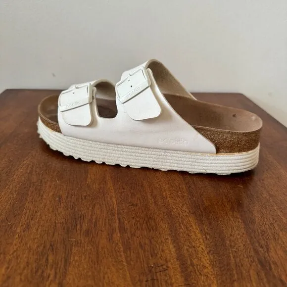 Papillio by Birkenstock Arizona Platform Vegan Sandal white