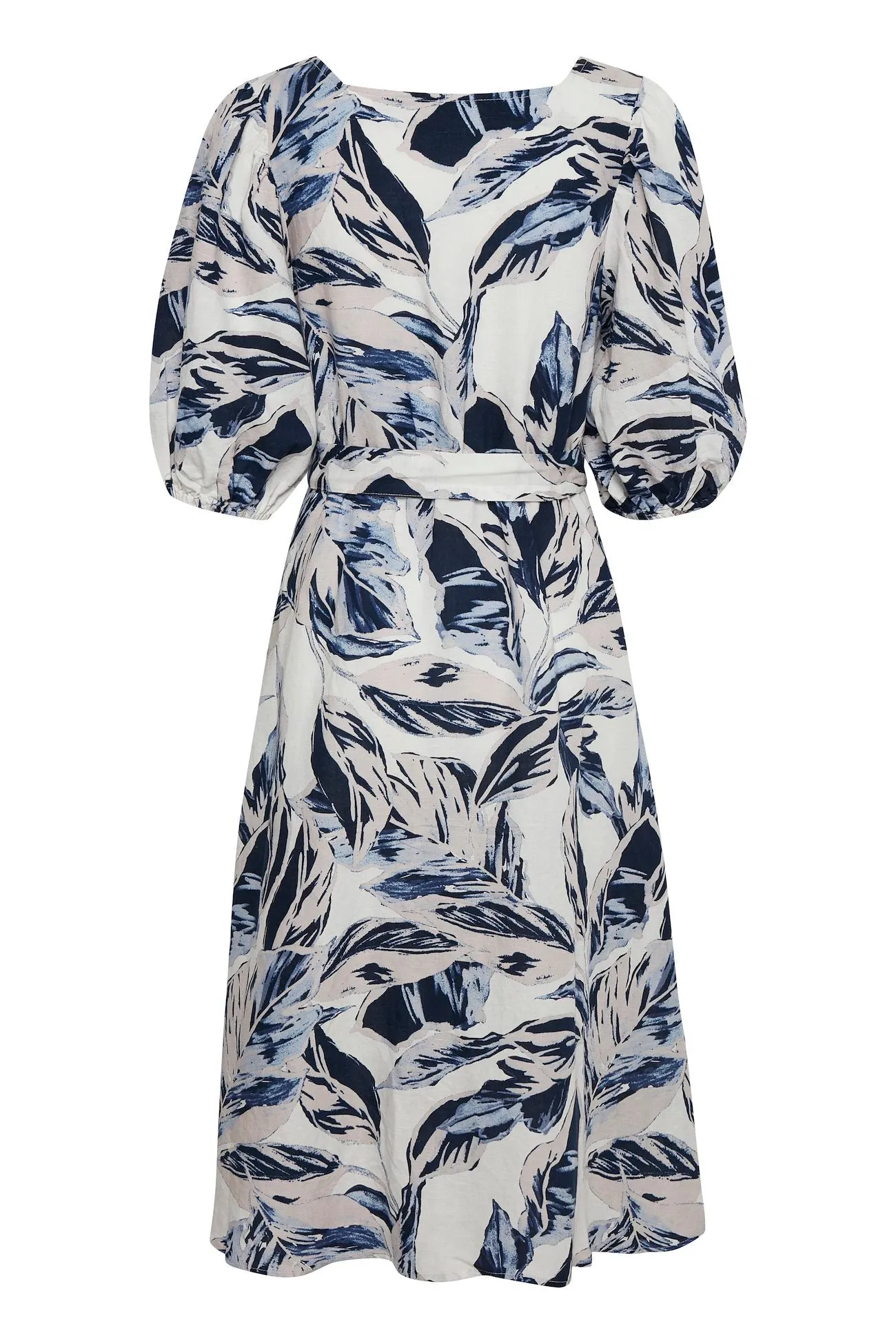 Part Two Iga Dress (Blue Palm Print) - FINAL SALE
