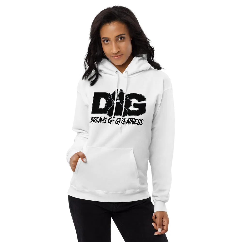 Paw Print New School Unisex Fleece Hoodie