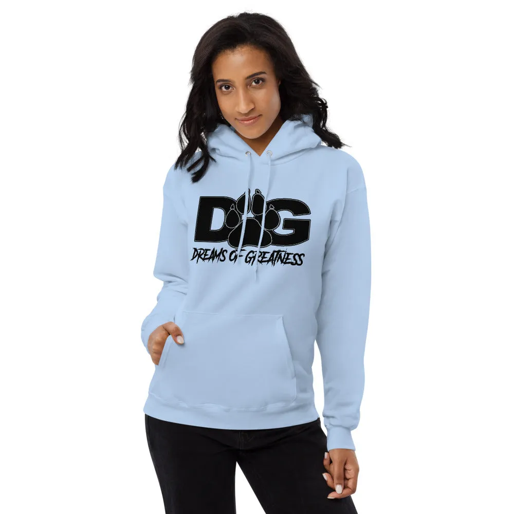 Paw Print New School Unisex Fleece Hoodie