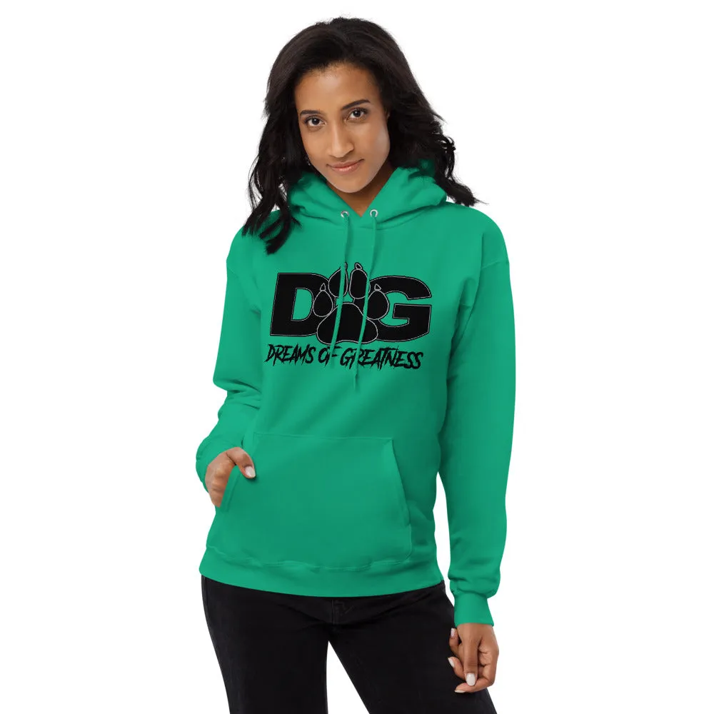 Paw Print New School Unisex Fleece Hoodie