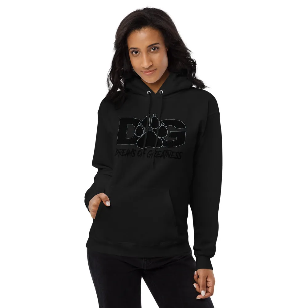 Paw Print New School Unisex Fleece Hoodie