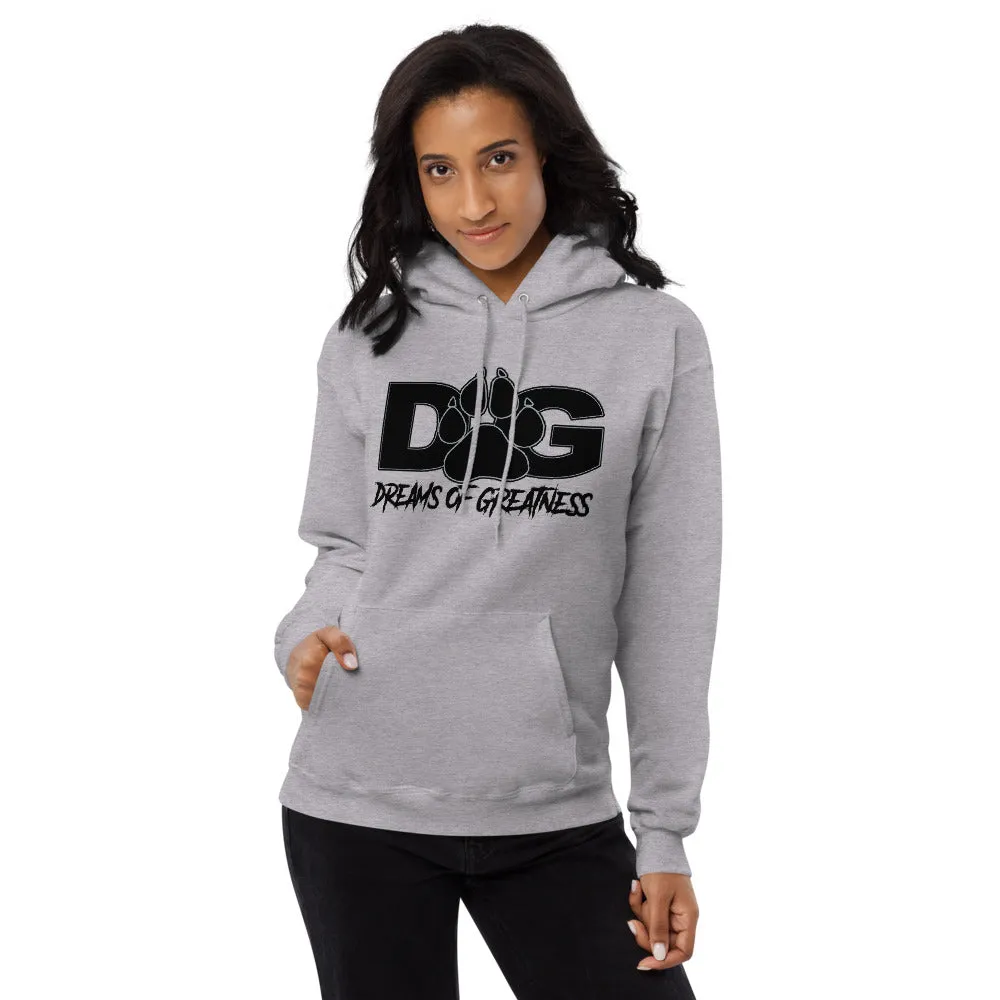 Paw Print New School Unisex Fleece Hoodie