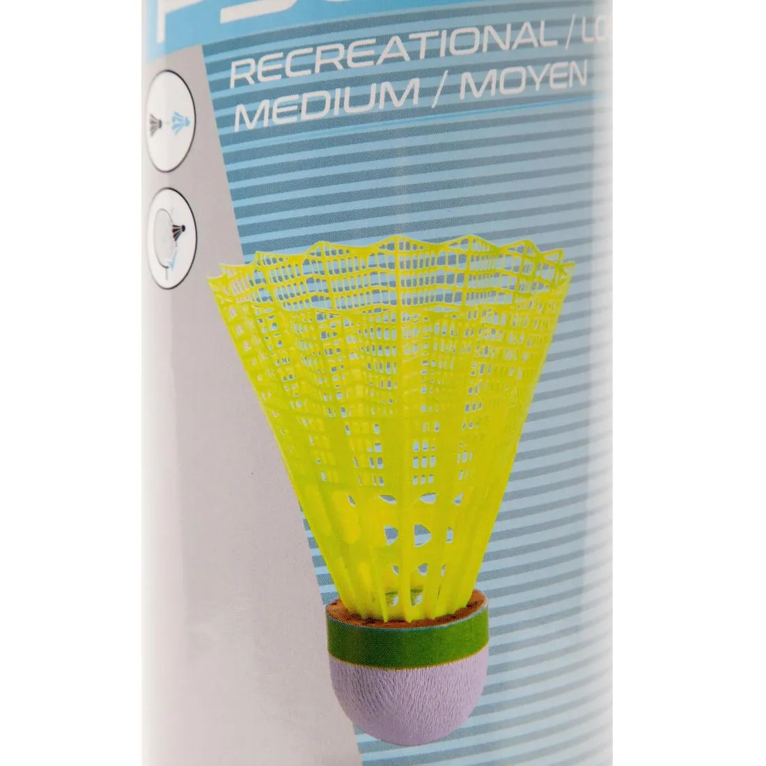 Plastic shuttlecock psc 500 medium x 6
