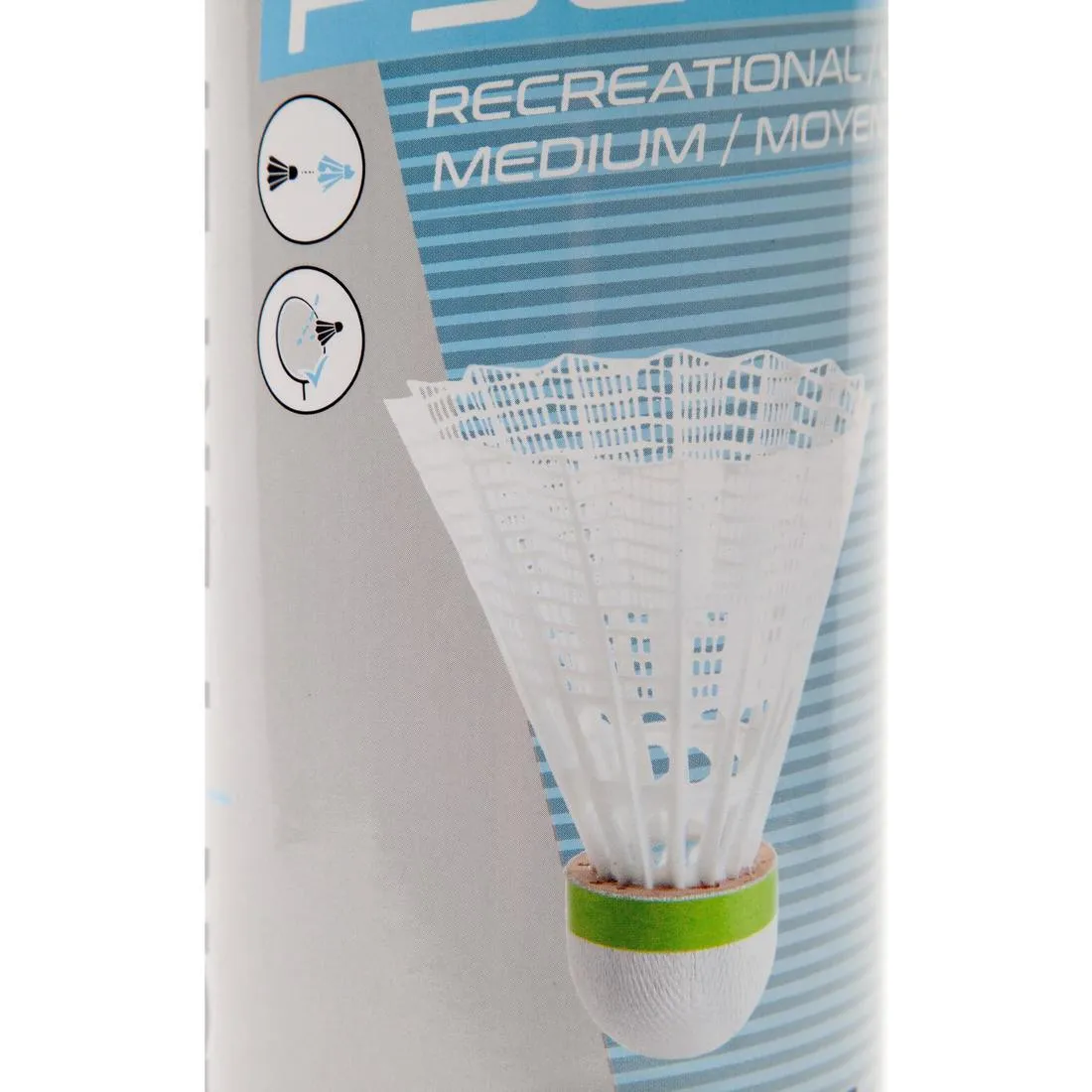 Plastic shuttlecock psc 500 medium x 6