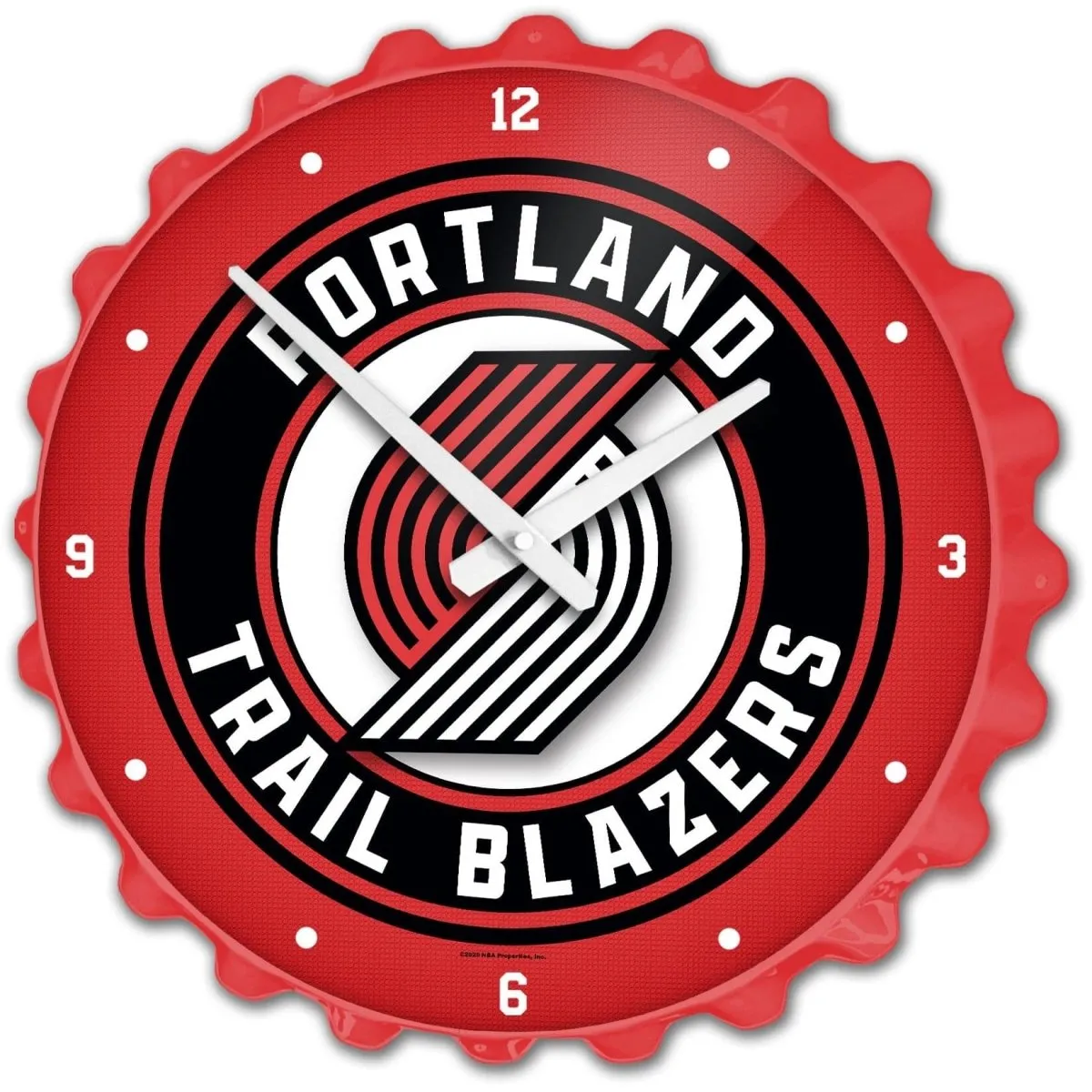 Portland Trail Blazers: Bottle Cap Wall Clock