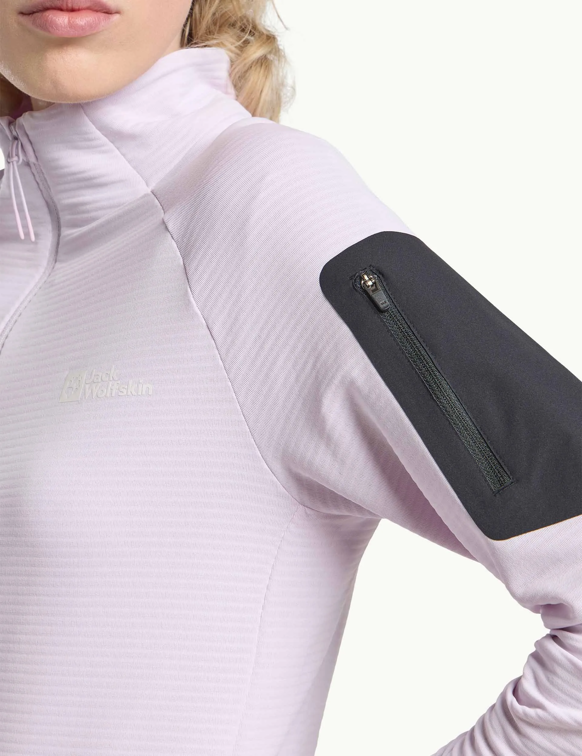 Prelight Full Zip Fleece Jacket - Pale Lavender