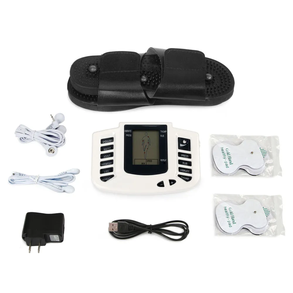 Premium Electric Muscle Stimulator Massage Slippers for Pain Relief – TENS Therapy Foot Massager with Acupuncture Function – Improve Blood Circulation, Compact & Portable Design