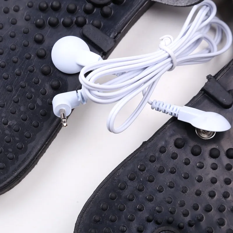 Premium Electric Muscle Stimulator Massage Slippers for Pain Relief – TENS Therapy Foot Massager with Acupuncture Function – Improve Blood Circulation, Compact & Portable Design