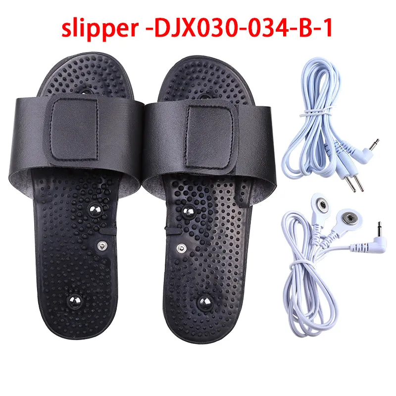 Premium Electric Muscle Stimulator Massage Slippers for Pain Relief – TENS Therapy Foot Massager with Acupuncture Function – Improve Blood Circulation, Compact & Portable Design