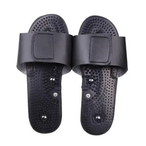 Premium Electric Muscle Stimulator Massage Slippers for Pain Relief – TENS Therapy Foot Massager with Acupuncture Function – Improve Blood Circulation, Compact & Portable Design