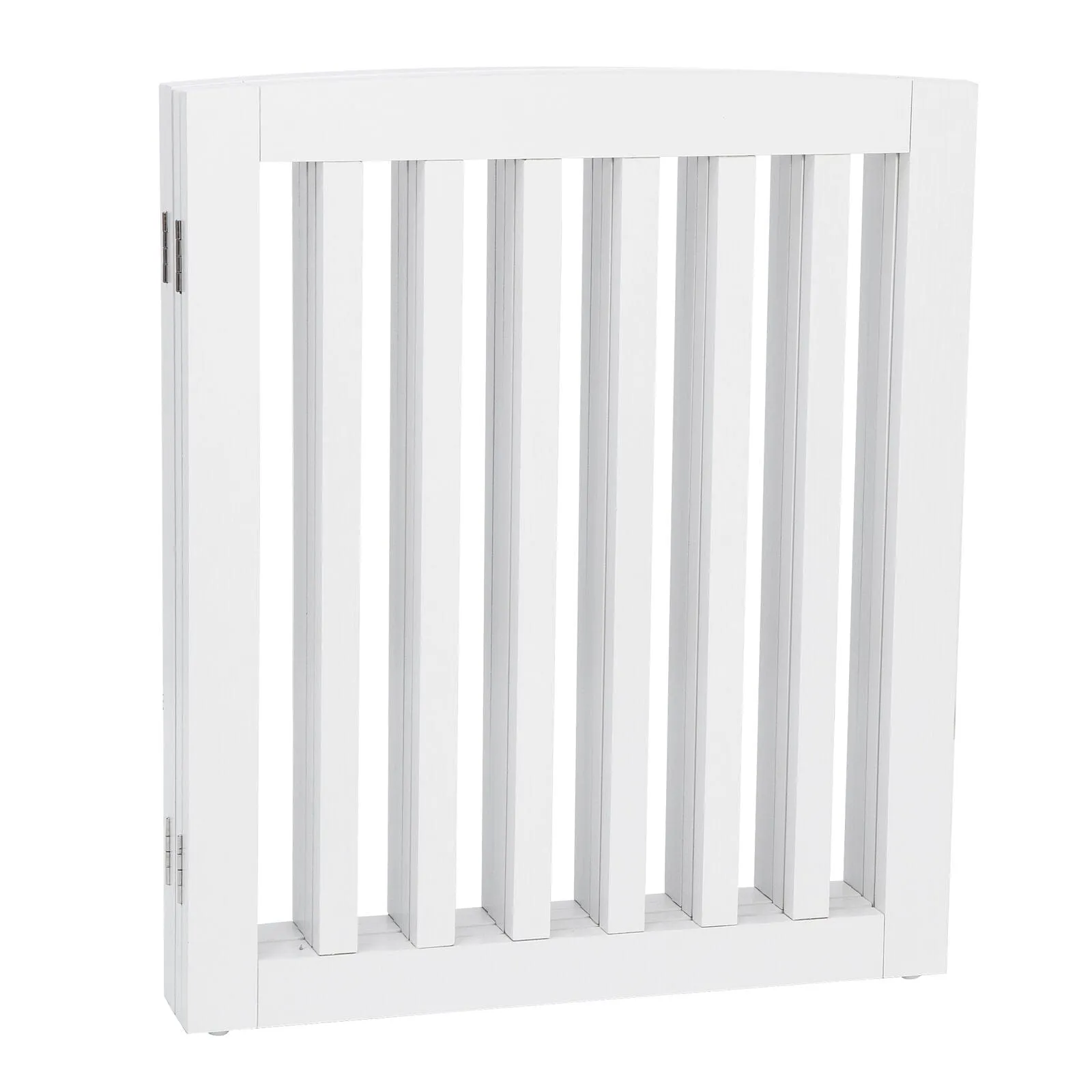 Premium Tall Retractable Wooden Indoor Dog Gate