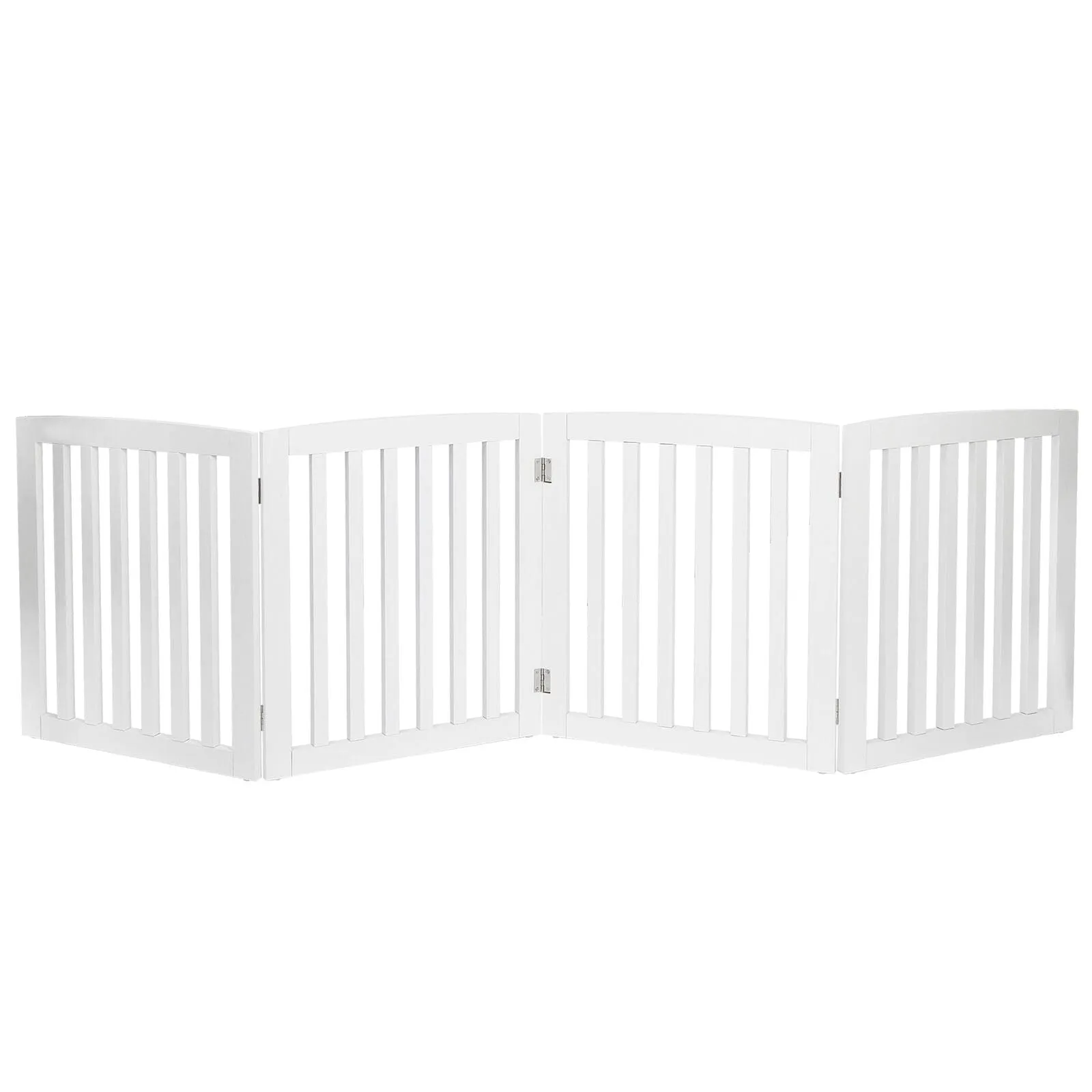 Premium Tall Retractable Wooden Indoor Dog Gate