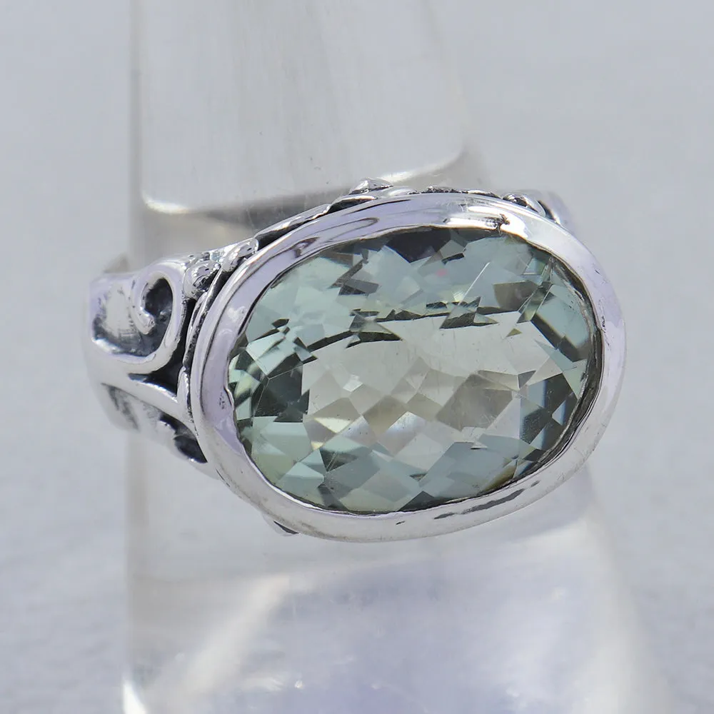 Purple Amethyst Sterling Silver Designer Ring