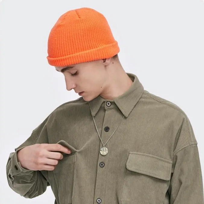 "CAPCUFF" Bonnet Vert Clair Streetwear - URB1™