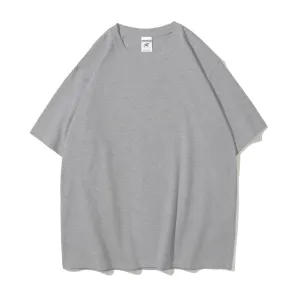 "ESSENTIAL" T-SHIRT BASIQUE UNI GRIS STREETWEAR - URB1™