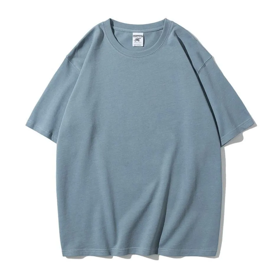 "ESSENTIAL" T-SHIRT BASIQUE UNI GRIS STREETWEAR - URB1™