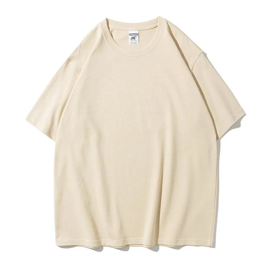 "ESSENTIAL" T-SHIRT BASIQUE UNI GRIS STREETWEAR - URB1™