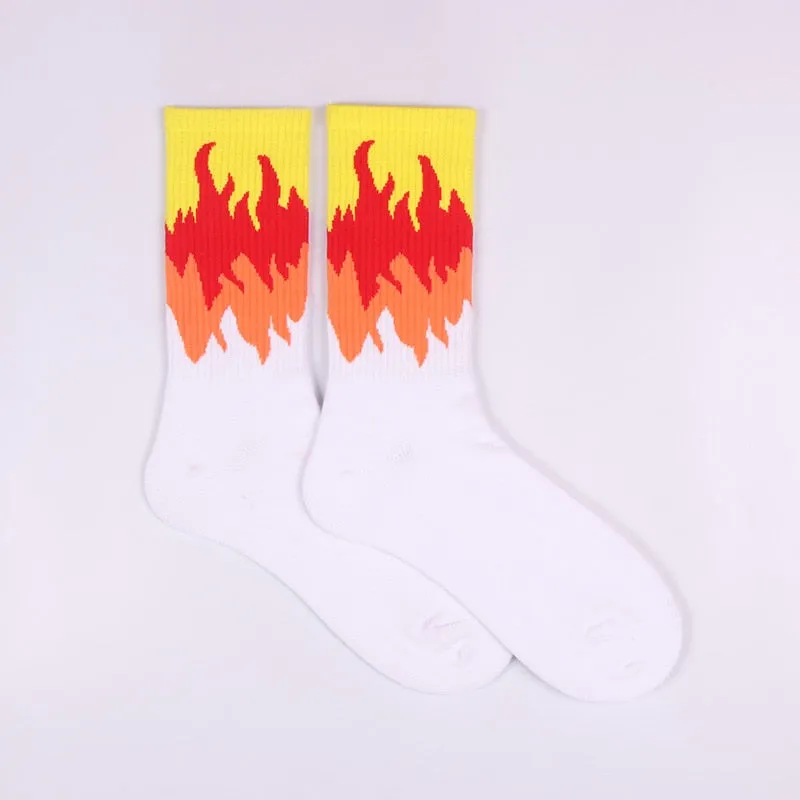 "FLAME" Chaussettes Montantes Streetwear - URB1™