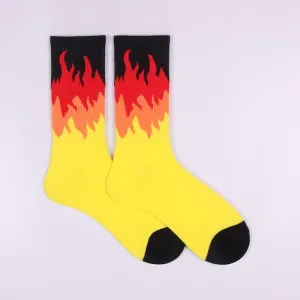 "FLAME" Chaussettes Montantes Streetwear - URB1™