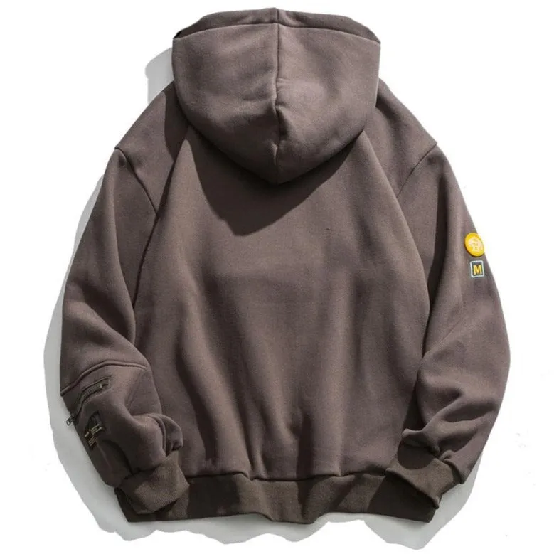 "SMILE" SWEATSHIRT À CAPUCHE GRIS FONCÉ - URB1™