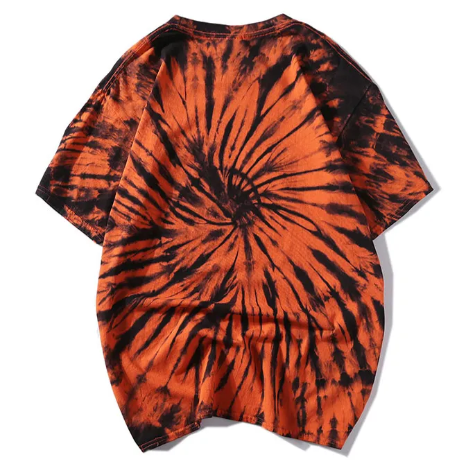 "Tie And Dye" T-shirt Orange Délavé oversize - URB1™