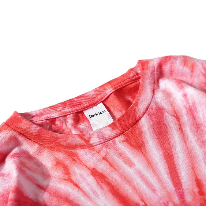 "Tie And Dye" T-shirt Orange Délavé oversize - URB1™