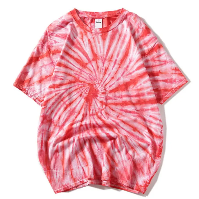 "Tie And Dye" T-shirt Orange Délavé oversize - URB1™