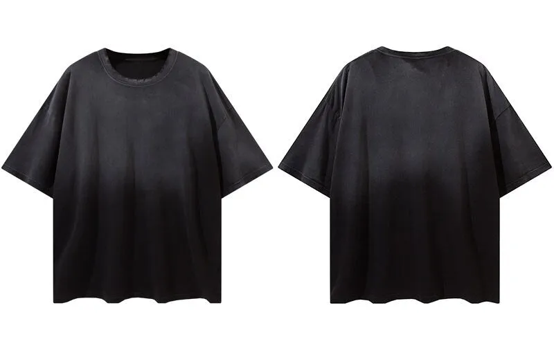 "Tie and dye" T-shirt Oversize Streetwear Noir - URB1™
