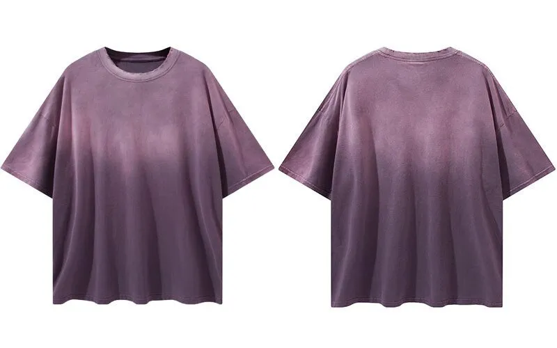 "Tie and dye" T-shirt Oversize Streetwear Noir - URB1™