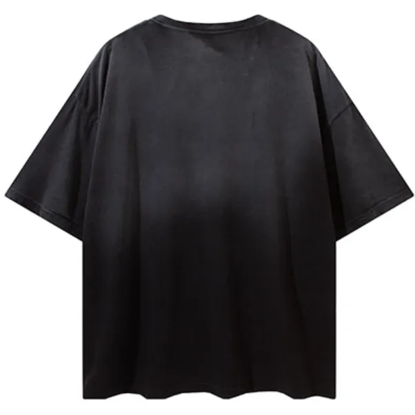 "Tie and dye" T-shirt Oversize Streetwear Noir - URB1™