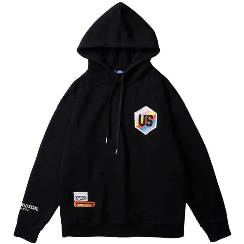 "US" Sweat-shirt Hoodie à capuche Blanc - URB1™