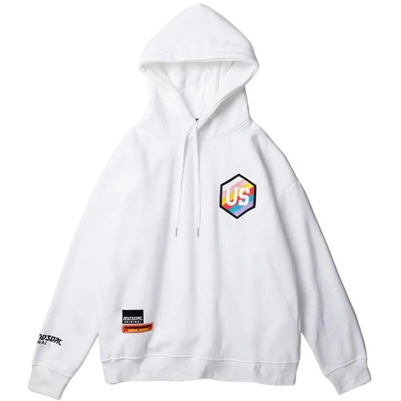 "US" Sweat-shirt Hoodie à capuche Blanc - URB1™