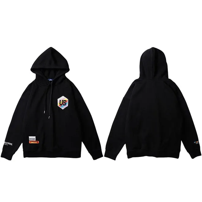 "US" Sweat-shirt Hoodie à capuche Blanc - URB1™