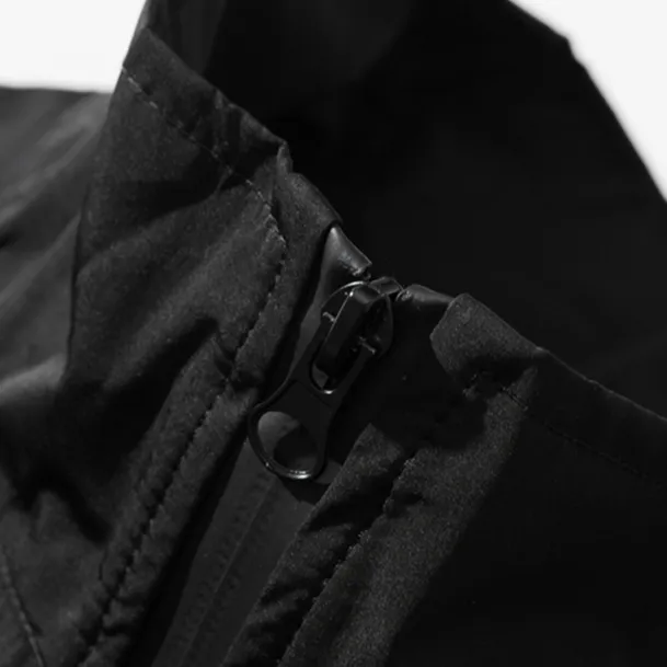 "X.G.X.F" Veste Coupe Vent Noir Streetwear - URB1™