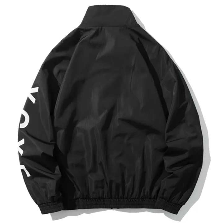 "X.G.X.F" Veste Coupe Vent Noir Streetwear - URB1™