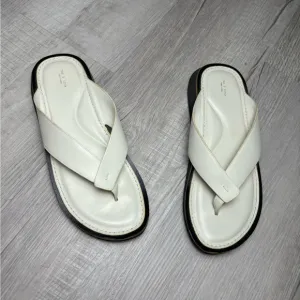 Rag Bone White Parker Thong Sandal Size 39.5