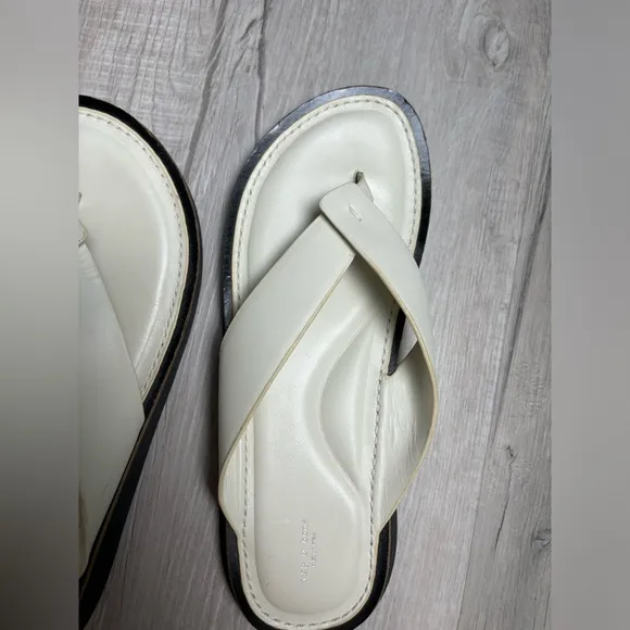 Rag Bone White Parker Thong Sandal Size 39.5