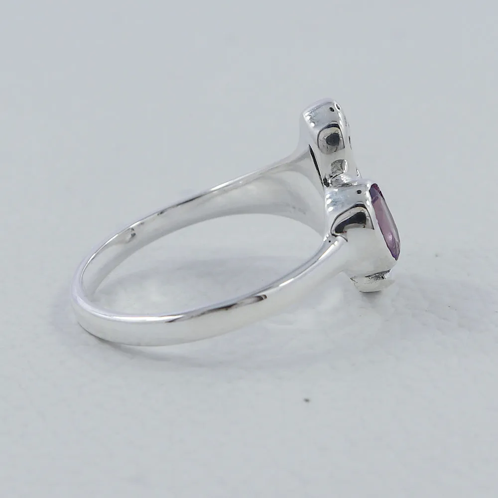 Rainbow Moonstone Sea Horse Designer Ring