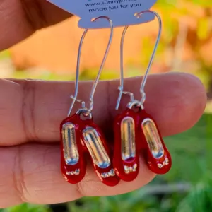 Red Slippers, Earrings