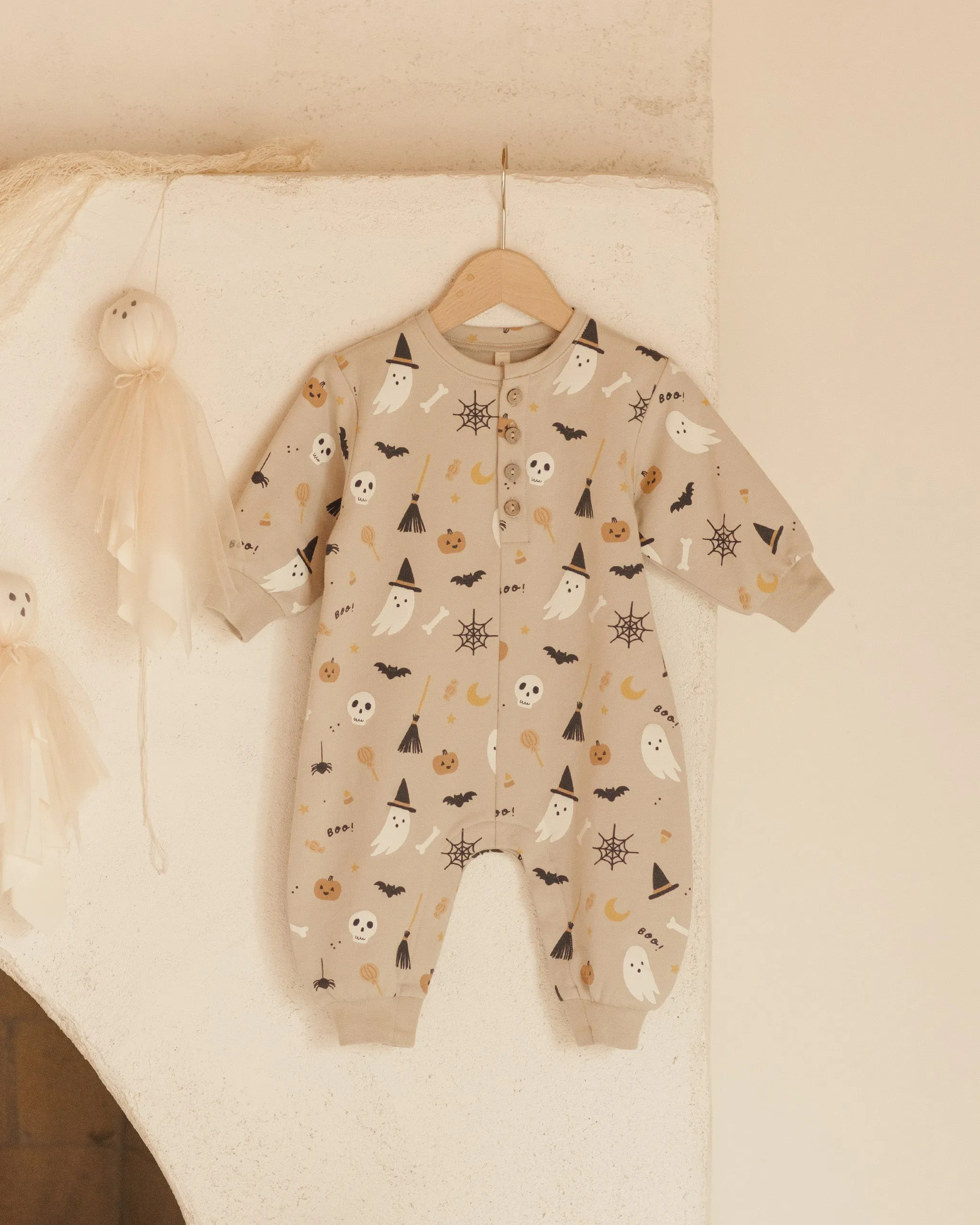 Relaxed fleece jumpsuit