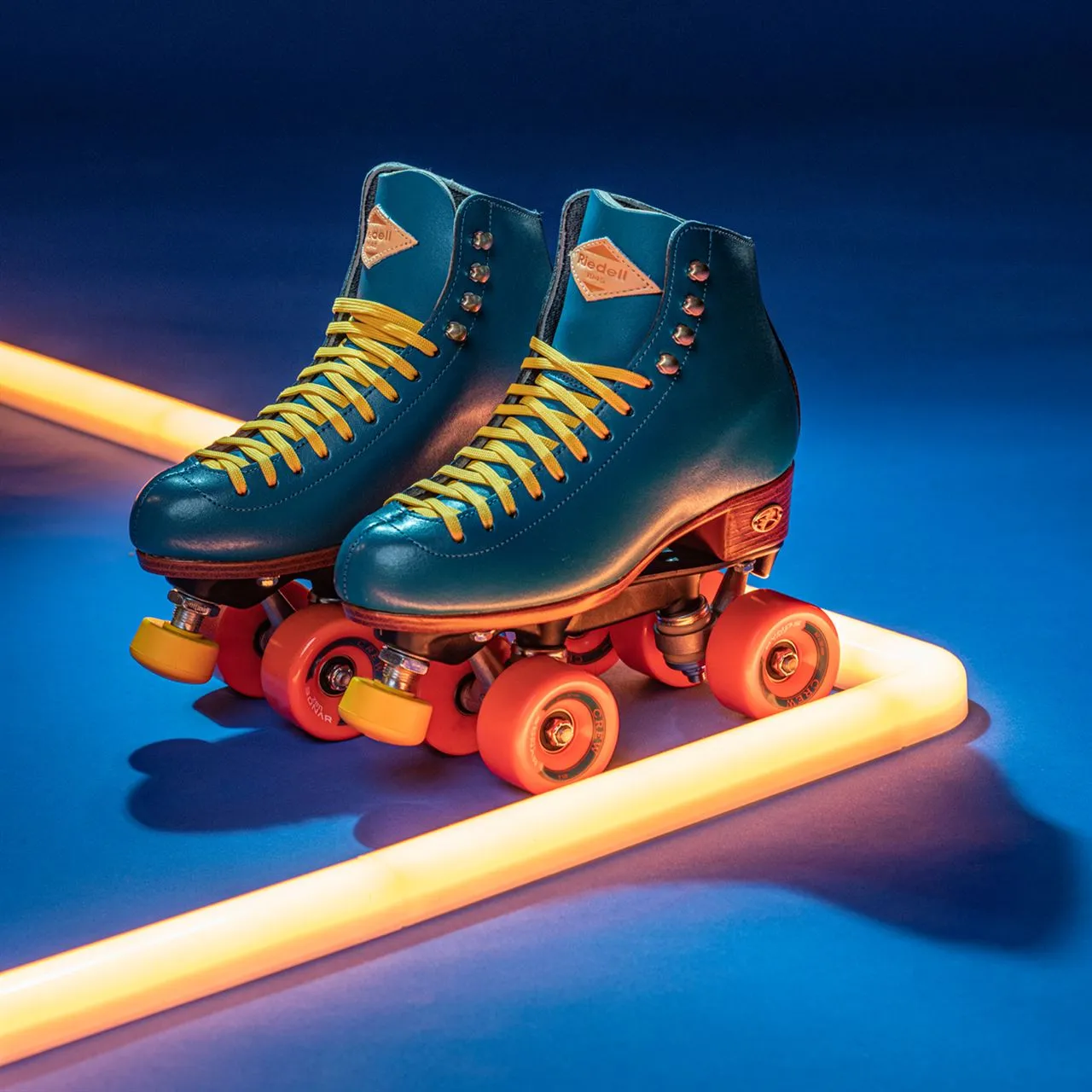 Riedell Crew Roller Skates - Ocean Blue