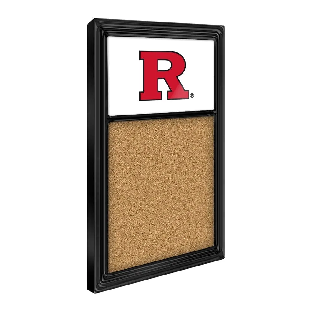 Rutgers Scarlet Knights: Cork Note Board