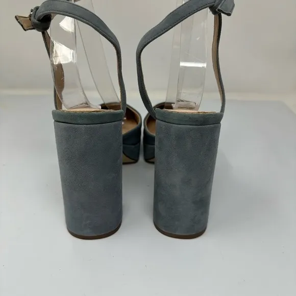 SAM EDELMAN Olwyn Platform Sandal Grey Iris Size 8.5