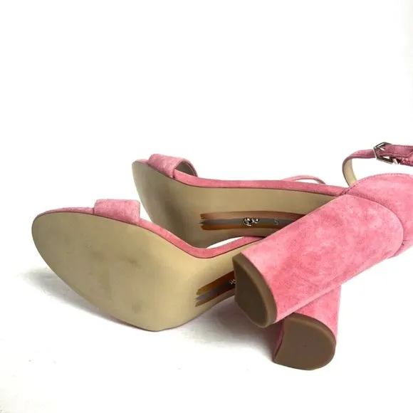 Sam Edelman Womens Yaro Sandal Rose Suede Size 6.5 M