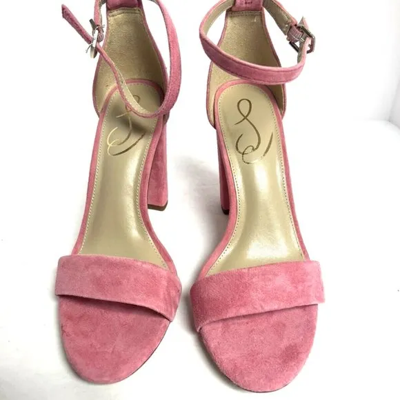 Sam Edelman Womens Yaro Sandal Rose Suede Size 6.5 M